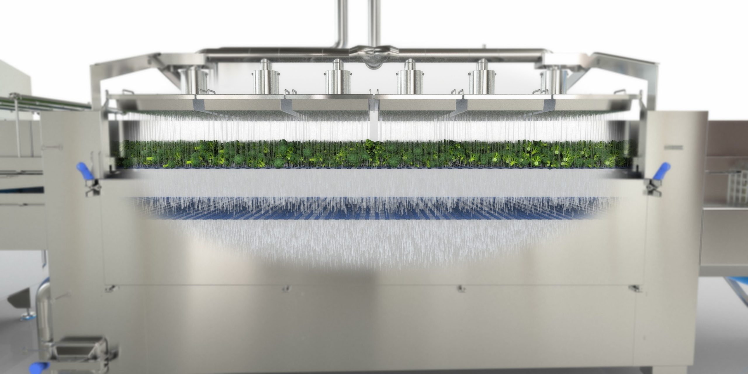 industrial water chiller with rainshower technology